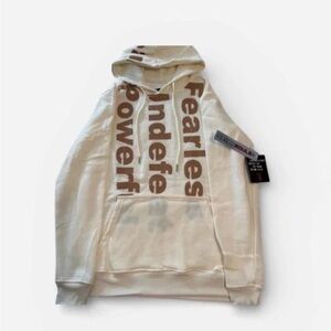 Hoodie SEVEN SOULS NEW YORK FEARLESS UNDEFEATED & POWERFULL VERTICAL SMALL NWT